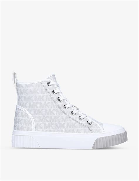 michael kors high top sneakers white|Michael Kors gertie high top.